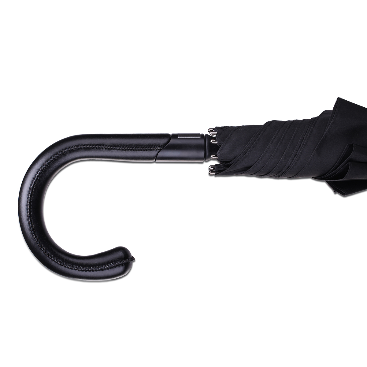 R07937.02.IIQ - Elegancki parasol Lausanne, czarny - druga jakość