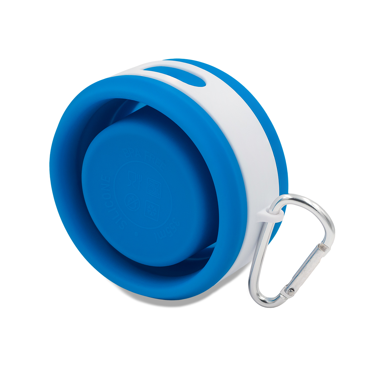 R08258.04 - Kubek silikonowy Flexi 350 ml, niebieski 