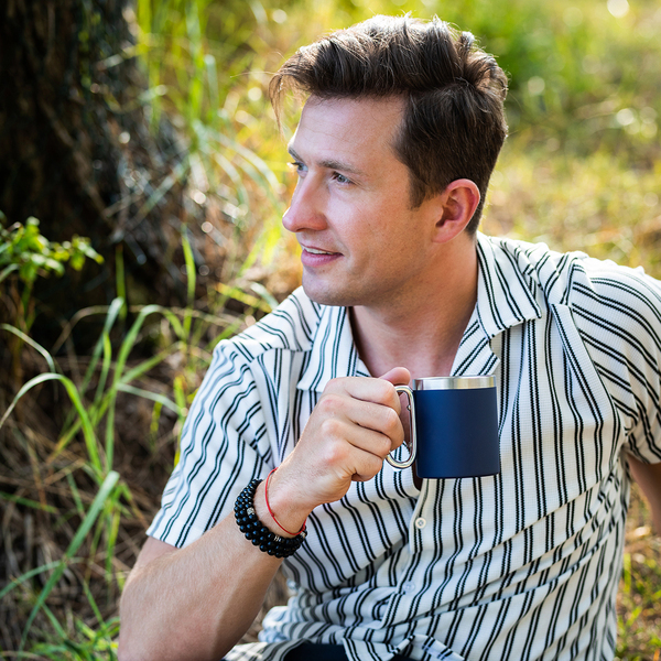 R08463.42 - Kubek stalowy Magaro 300 ml, granatowy 