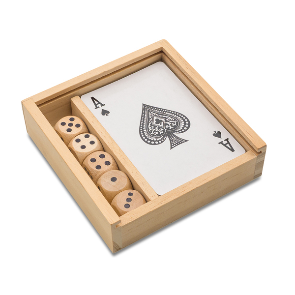R08796.13 - Zestaw gier Makao, beżowy 