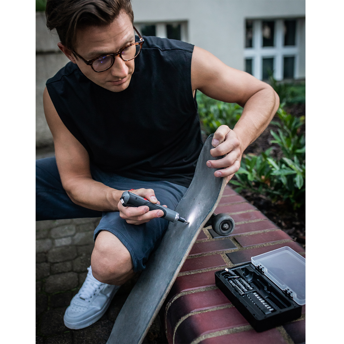 R17730.02 - Wkrętak akumulatorowy Bruno, czarny 