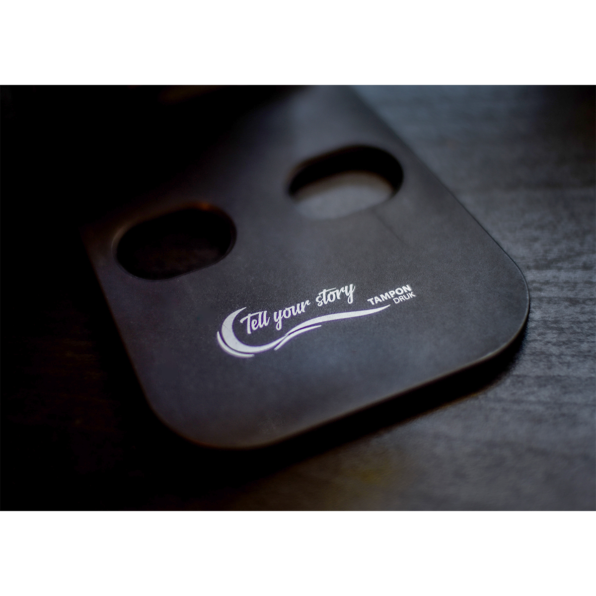 R64297.02.O - Stojak do telefonu Gimo, czarny 