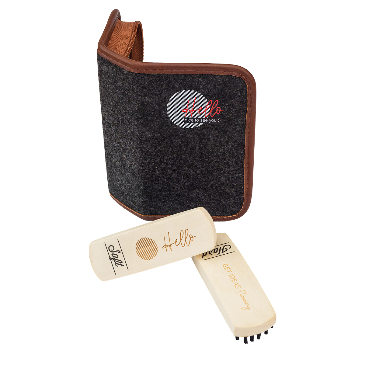 R73542.41 - Zestaw do pielęgnacji obuwia Derby, grafitowy 