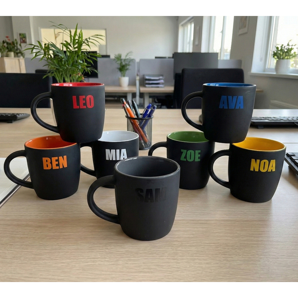 R85327.03 - Kubek ceramiczny Esla 345 ml, żółty 